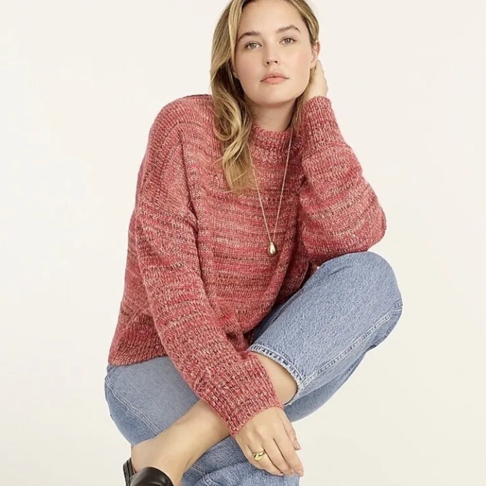J. Crew Space-dyed Mockneck Sweater 💖